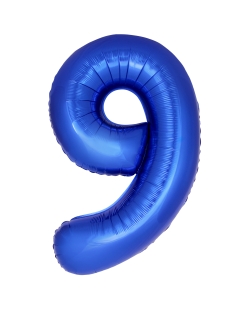 Globo Foil Nº 9 Azul Reflex 86cm ***OFERTA DTO NO ACUMULABLE