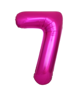 Globo Foil Nº 7 Fucsia 86cm ***OFERTA DTO NO ACUMULABLE