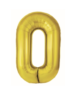 Globo Foil Nº 0 Oro 86cm ***OFERTA DTO NO ACUMULABLE