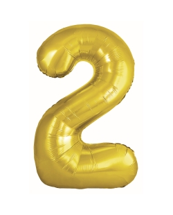 Globo Foil Nº 2 Oro 86cm ***OFERTA DTO NO ACUMULABLE