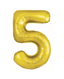 Globo Foil Nº 5 Oro 86cm ***OFERTA DTO NO ACUMULABLE