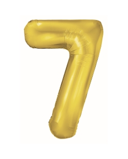 Globo Foil Nº 7 Oro 86cm ***OFERTA DTO NO ACUMULABLE