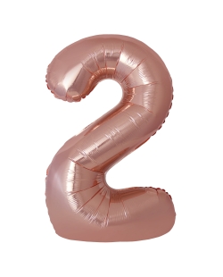 Globo Foil Nº 2 Rosa Oro 86cm ***OFERTA DTO NO ACUMULABLE