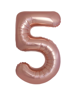 Globo Foil Nº 5 Rosa Oro 86cm ***OFERTA DTO NO ACUMULABLE