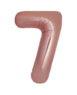 Globo Foil Nº 7 Rosa Oro 86cm ***OFERTA DTO NO ACUMULABLE