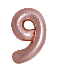 Globo Foil Nº 9 Rosa Oro 86cm ***OFERTA DTO NO ACUMULABLE
