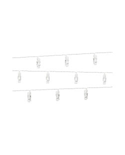 Luces Led Pinzas Fotos Transparente 1,4M ***OFERTA DTO NO ACUMULABLE