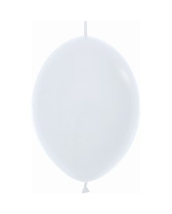 Globo Latex Link-O-Loon 12 Sempertex Fashion Solido Blanco 29cm