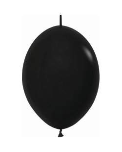 Globo Latex Link-O-Loon 12 Sempertex Fashion Solido Negro 29cm