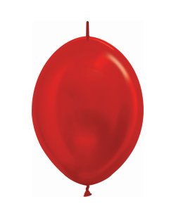Globo Latex Link-O-Loon 12 Sempertex Metal Rojo 29cm