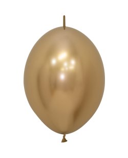Globo Latex Link-O-Loon 12 Sempertex Reflex Dorado 29cm