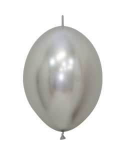 Globo Latex Link-O-Loon 12 Sempertex Reflex Plata 29cm