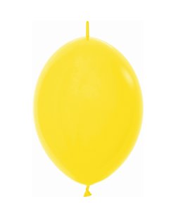 Globo Latex Link-O-Loon 6 Sempertex Fashion Solido Amarillo 15cm