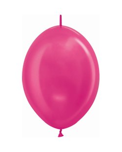 Globo Latex Link-O-Loon 6 Sempertex Metal Fucsia 15cm
