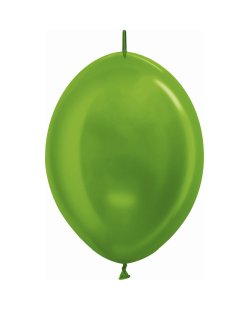 Globo Latex Link-O-Loon 6 Sempertex Metal Verde Lima 15cm