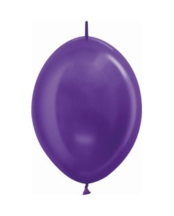 Globo Latex Link-O-Loon 6 Sempertex Metal Violeta 15cm