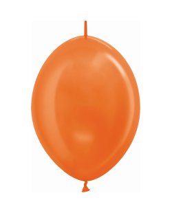 Globo Latex Link-O-Loon 6 Sempertex Metal Naranja 15cm