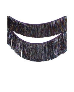 Guirnalda Flecos Negro 20cmx2M ***OFERTA DTO NO ACUMULABLE