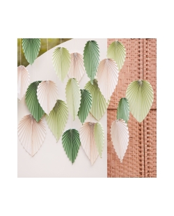 Backdrop Paper Palm Spear Fans Cream & Sage ***OFERTA DTO NO ACUMULABLE
