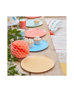 Platos Papel Fsc Happy Birthday Multicolor ***OFERTA DTO NO ACUMULABLE
