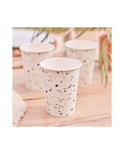 Vasos Papel Terrazo Eco 270ml ***OFERTA DTO NO ACUMULABLE