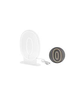 Neon Led Numero 0 Blanco 50cm ***OFERTA DTO NO ACUMULABLE
