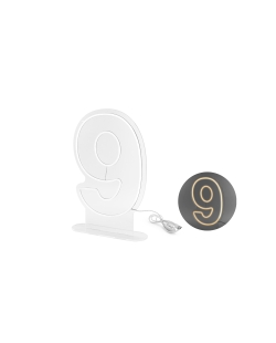 Neon Led Numero 9 Blanco 50cm ***OFERTA DTO NO ACUMULABLE