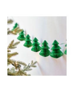 Guirnalda Pinos Verde Nido Abeja 2M ***OFERTA DTO NO ACUMULABLE