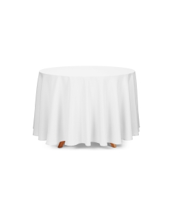 Mantel Redondo Blanco 280cm Poliester ***OFERTA DTO NO ACUMULABLE