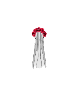 Diadema Velo Y Rosas ***OFERTA DTO NO ACUMULABLE