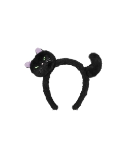 Diadema Gato Negro 23.5X18cm ***OFERTA DTO NO ACUMULABLE
