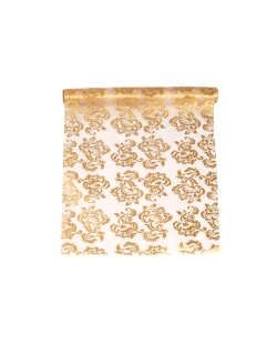 Organza Estampada Blanco 0,36X9M ***OFERTA DTO NO ACUMULABLE