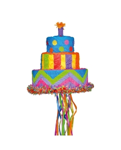 Piñata Tarta De Cumpleaños 27.3X30.4X27.3cm  