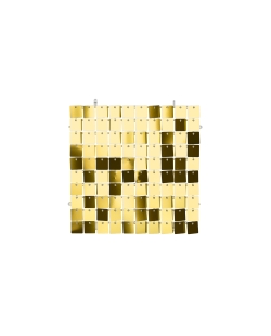 Acc. Fondo Pared Panel 30X30cm Lentejuela Cuadr. Oro ***OFERTA DTO NO ACUMULABLE