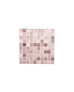 Acc. Fondo Pared Panel 30X30cm Lentejuela Cuadr. Oro Rosa ***OFERTA DTO NO ACUMULABLE