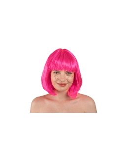 Peluca Cleopatra Rosa Neon ***OFERTA DTO NO ACUMULABLE