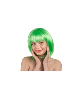 Peluca Cleopatra Verde Neon ***OFERTA DTO NO ACUMULABLE