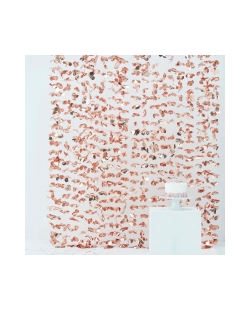 Cortina Flores Rosa Dorado 200X180cm ***OFERTA DTO NO ACUMULABLE