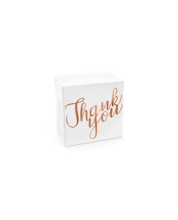 Cajas Tarta - Thank You Oro Rosa 14X8,5X14cm ***OFERTA DTO NO ACUMULABLE