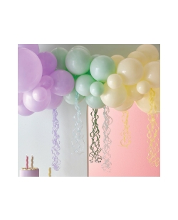 Kit Globos Latex Para Arco Y Serpentinas Pastel ***OFERTA DTO NO ACUMULABLE