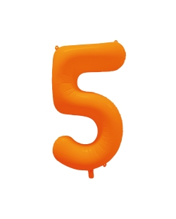 Rm Forma Numero 5 Naranja Neon 86X70cm ***OFERTA DTO NO ACUMULABLE