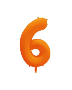 Rm Forma Numero 6 Naranja Neon 86X70cm ***OFERTA DTO NO ACUMULABLE