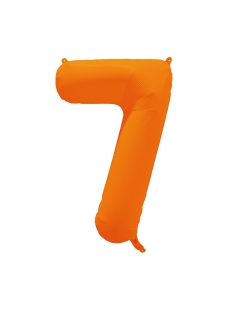 Rm Forma Numero 7 Naranja Neon 86X70cm ***OFERTA DTO NO ACUMULABLE