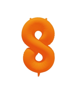 Rm Forma Numero 8 Naranja Neon 86X70cm ***OFERTA DTO NO ACUMULABLE