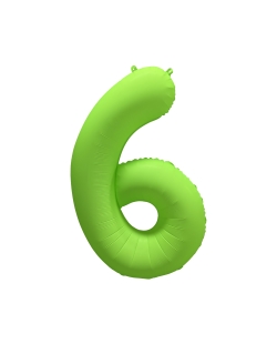 Rm Forma Numero 6 Verde Neon 86X70cm ***OFERTA DTO NO ACUMULABLE