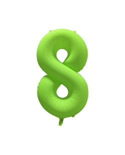 Rm Forma Numero 8 Verde Neon 86X70cm ***OFERTA DTO NO ACUMULABLE