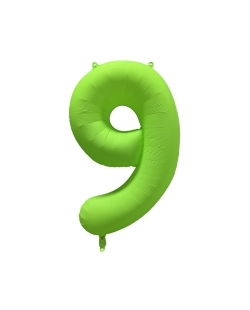 Rm Forma Numero 9 Verde Neon 86X70cm ***OFERTA DTO NO ACUMULABLE