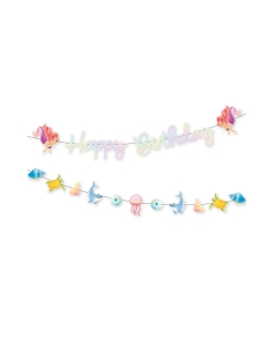 Guirnalda Letras H. Bday Oceano Magico 2X 200X20,8cm Papel