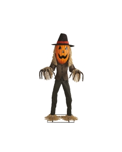 Animatronic Pie Cabeza Grande Jack O Lantern 182cm