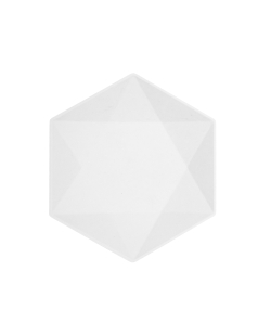 Platos Hexag. 26X22.6cm Vert Decor Blanco